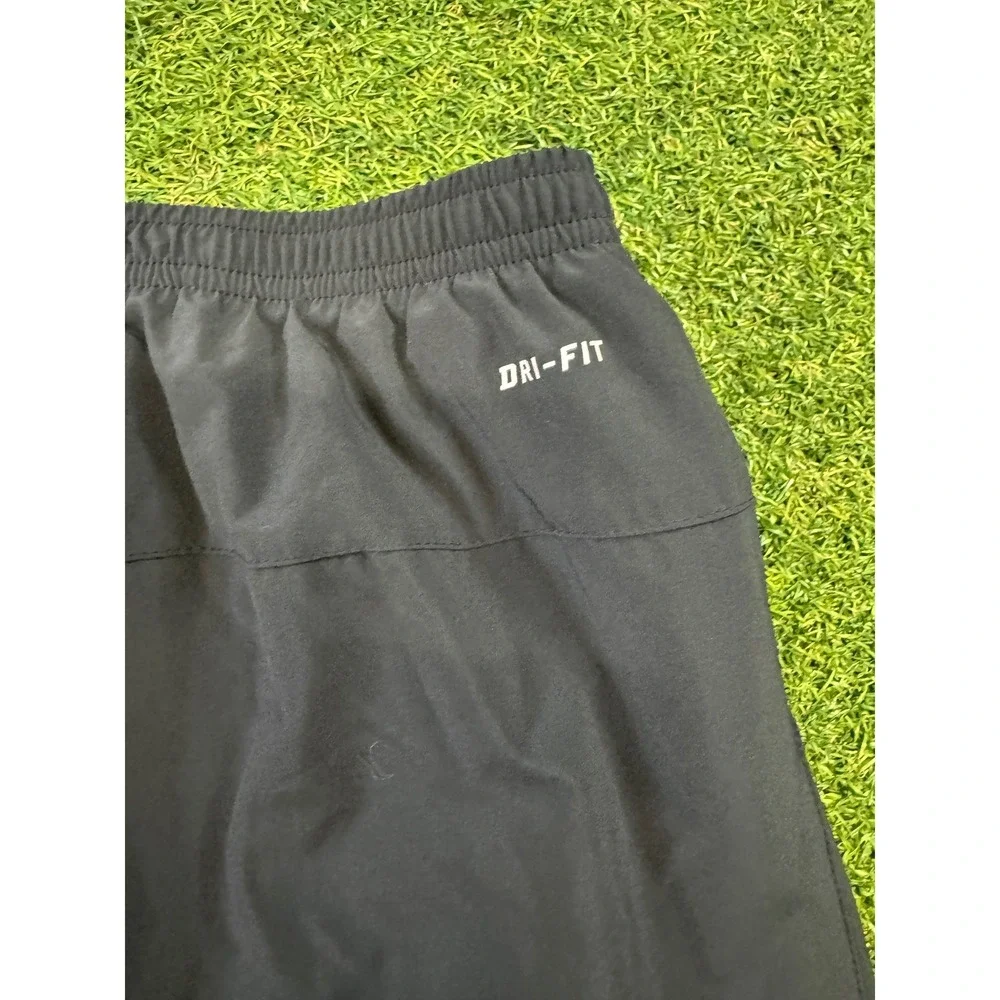 Nike Dri-FIT Mens Black Track Pants Large Ankle Zip Athletic Paint Splatter - Picture 7 of 9